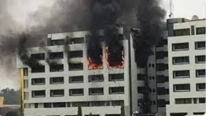 BREAKING: Federal Mortgage Bank Abuja is on fire 