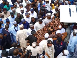 Dangote, Fintiri, traditional rulers attend Bamanga Tukur’s burial