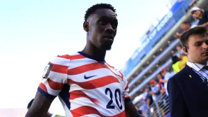 Folarin Balogun Receives Red Card In Second Half Against Bosnia And Herzegovina