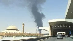 Houthis claim attack on Saudi capital after smoke seen rising near Riyadh airport