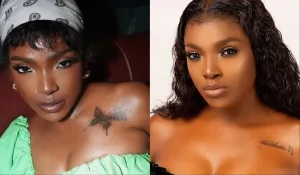 Annie Macaulay covers tattoo of 2Baba’s name with butterfly
