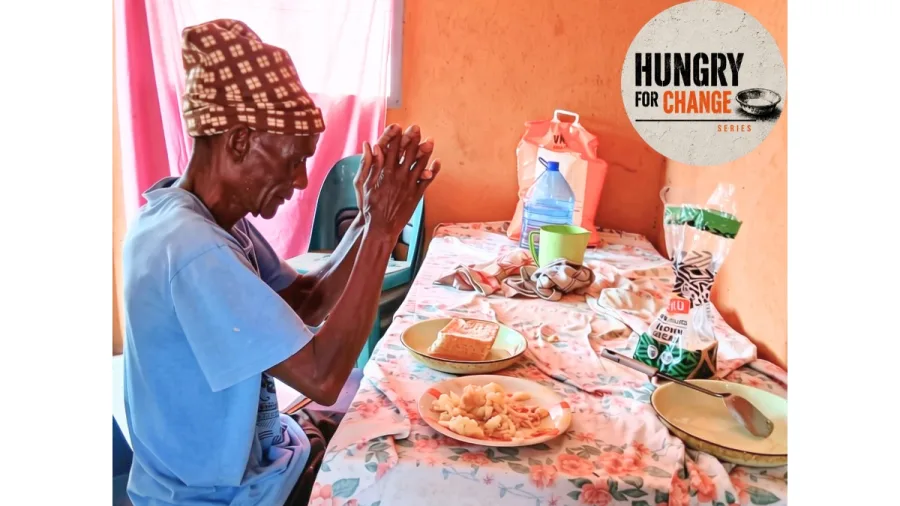 When hunger hits, widower tells children to drink water and have faith
