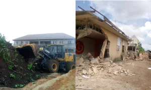 Abia Govt demolishes shops, shanties in Railway Quarters