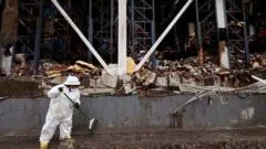 Tonnes of rotting food from vast LA warehouse fire creates unbearable stench