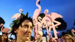 'Flamingo Revolution' takes off as thousands demand Albanian PM's resignation