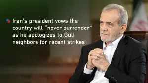 Never Surrender’: Pezeshkian Rejects Trump’s Call for Unconditional Capitulation