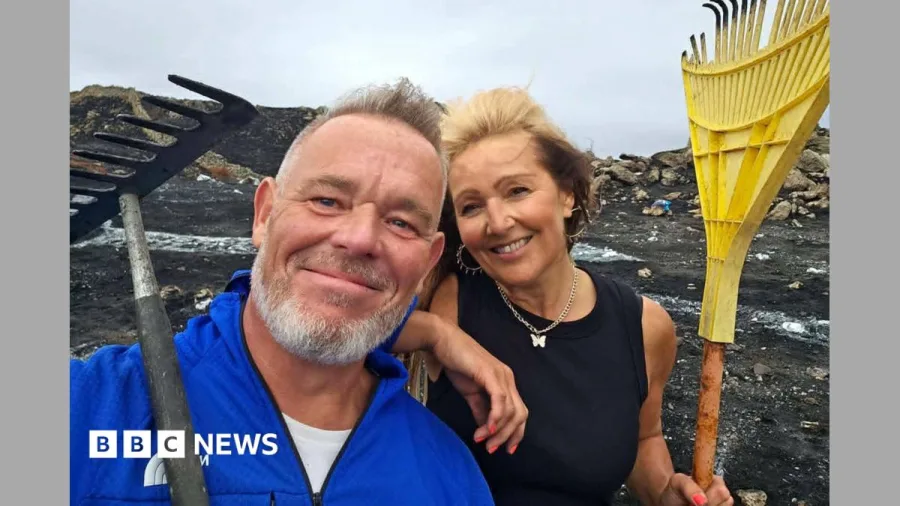 Wildfire-hit residents remove Greenpeace mural of Burnham from scorched mountain