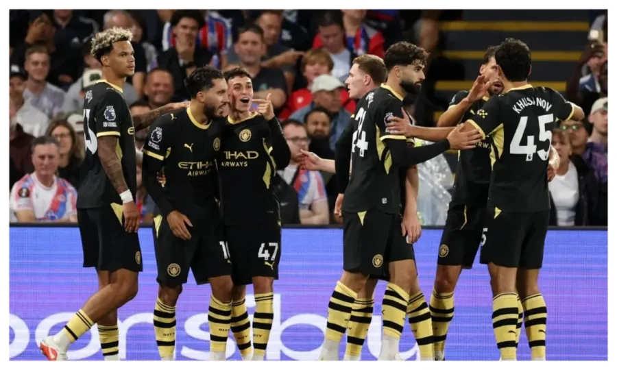 EPL table: Man City go top with 4-1 thrashing of Crystal Palace