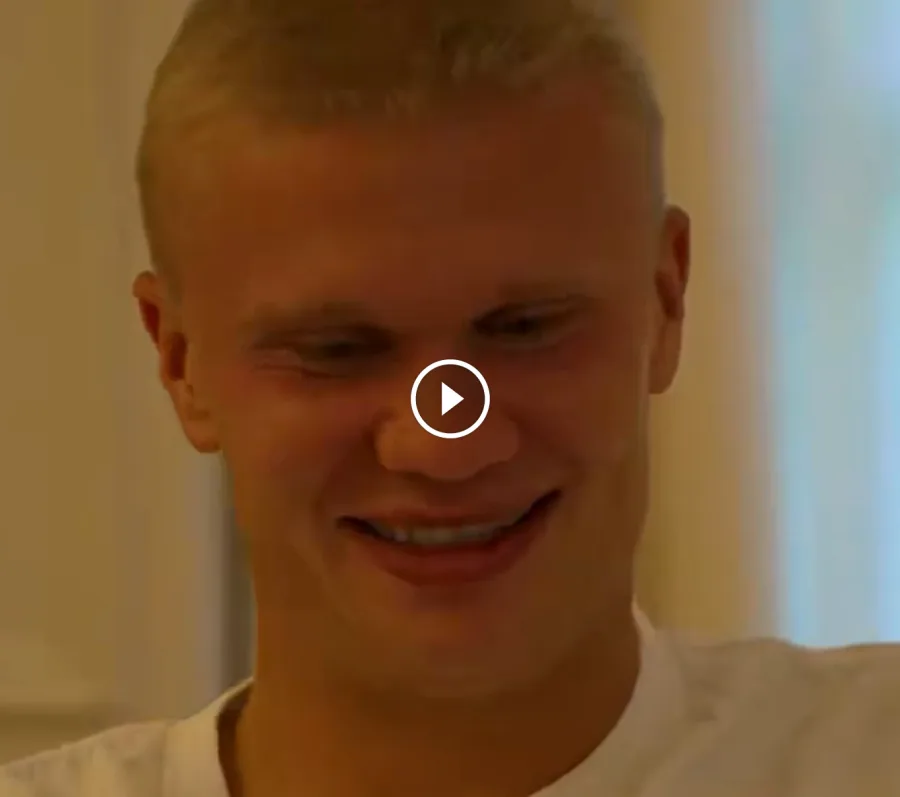 VIDEO: Norwegian Footballer Erling Haaland Stuns Pep Guardiola, Jack Grealish ,others With His New Haircut