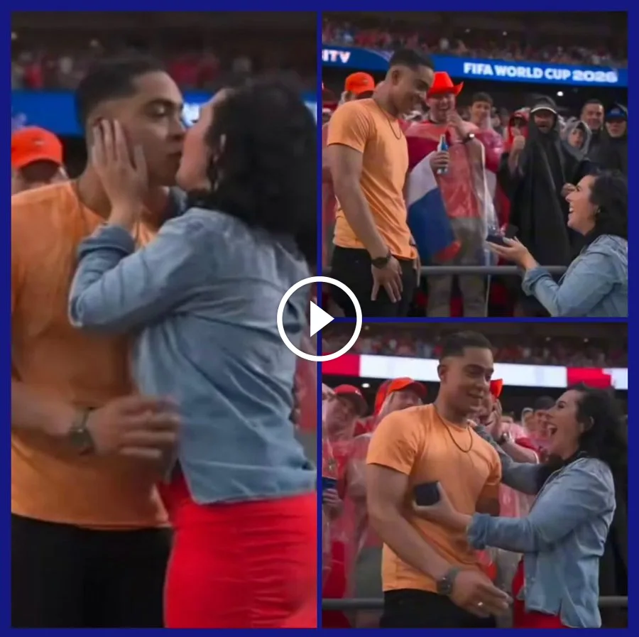 Woman proposes to her boyfriend at 2026 FIFA world cup with a diamond ring