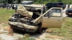 Nine Thai monks killed after 11-year-old driver collides with procession