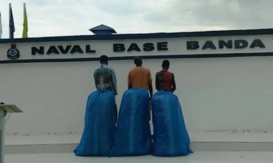 Navy arrests three suspected drug traffickers on River Niger
