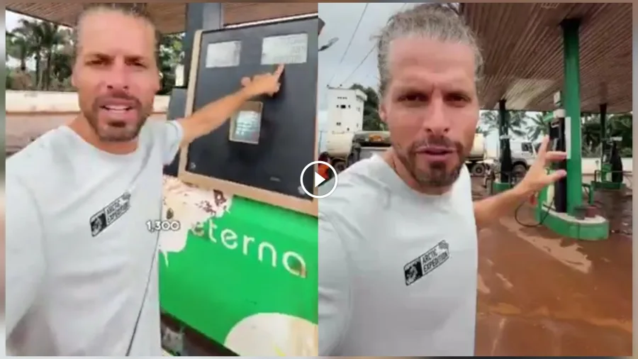REAL SHEGE!!: White tourist laments after buying fuel at ₦1,300 per litre in Nigeria (VIDEO)