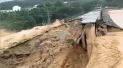 Fatal Typhoon Maysak floods burst dam wall in China