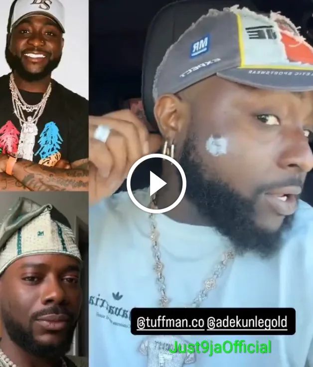 Davido shows off the new ‘WAVE’ earrings gifted to him by Adekunle Gold